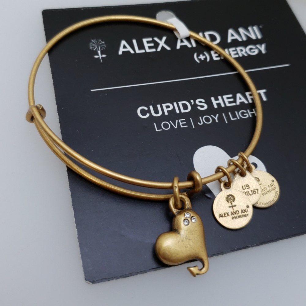 NWT Alex and Ani Cupid's Heart Bracelet